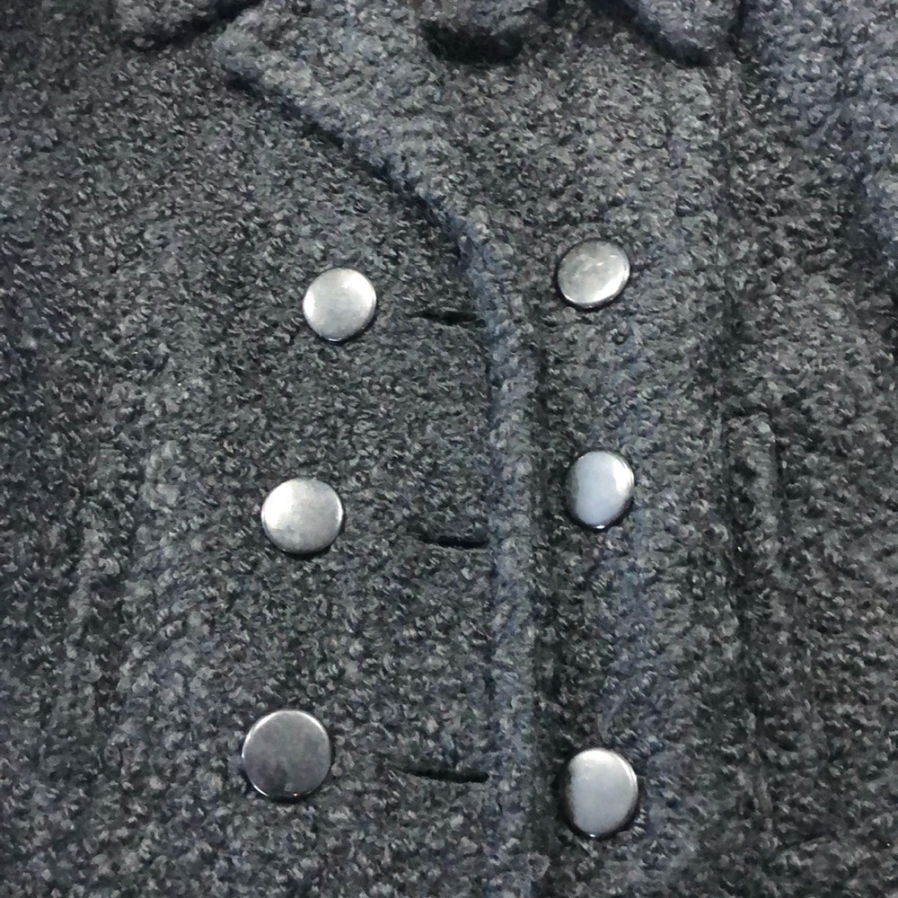 VTG Curly Wool 40-50’s Chopped Lined Pea Coat Winter Coat Size M EUC VTG Retro - Picture 14 of 14